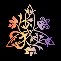 abstract floral design