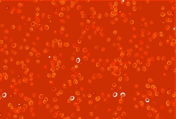 Light Orange vector template with circles.