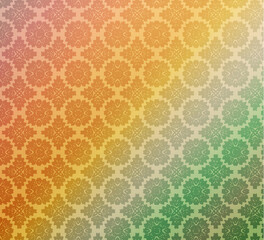 green and yellow background with dots