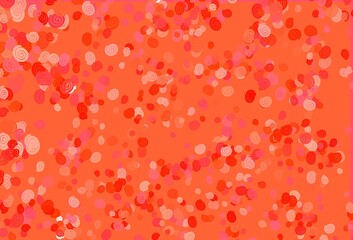 Light Red vector background with lava shapes.