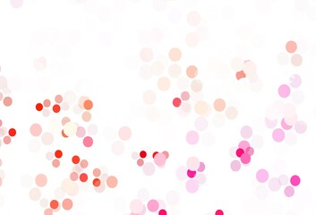 Light Pink, Red vector layout with circle shapes.
