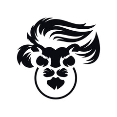 Roaring Lion Logo Mascot Vector