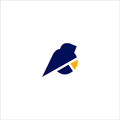 logo bird animal vector icon beautiful