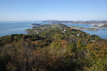 Fototapeta na wymiar 日本の岡山の前島の美しい風景