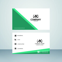 Creative business card vector design template