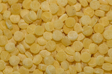 egg barley pasta in detail aka egg drops or tarhonya