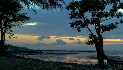 sunset over the sea