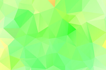 Fototapeta premium Green vivid abstract geometric background, vector from polygons triangle, mosaic