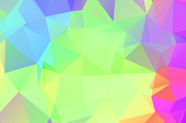 Obraz premium Green vivid abstract geometric background, vector from polygons triangle, mosaic