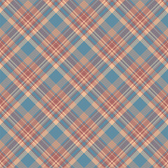 Plaid seamless pattern. Vector background of textile ornament. Flat fabric design.