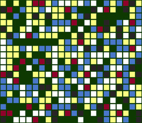 Color mosaic. Colorful background. Abstract seamless pattern. Vector illustration.