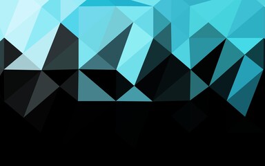 Fototapeta premium Light BLUE vector polygon abstract layout.