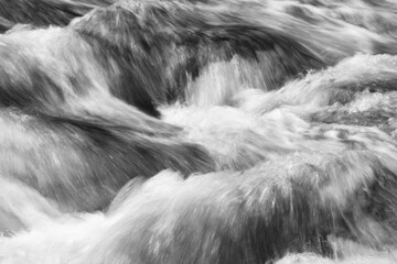 Detail of rapids in river Vydra in Bohemian Forest in Czech republic,Europe
