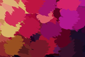 Light Pink, Yellow vector texture with abstract forms.