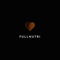 Fullnutri | Template Logo Love Icon with variation object