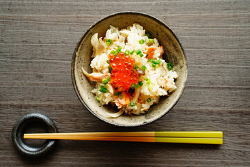 鮭の炊き込みご飯