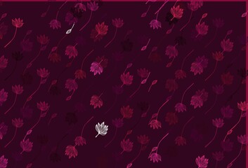 Light Pink vector sketch backdrop.