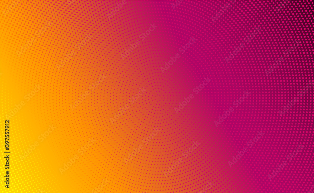 Poster Abstract vector background. Halftone gradient gradation. Vibrant texture.