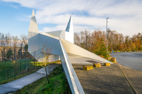 Highway churche on the A45 by Wilnsdorf, Germany.