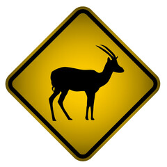 deer warning sign