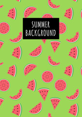 Seasonal summer natural background. Vector Illustration. eps10