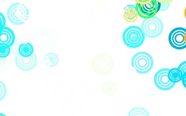 Light Green vector backdrop with dots.