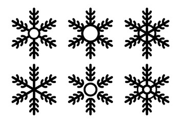 Winter season vector concept design - snowflake illustration