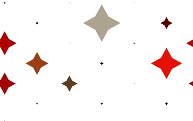 Light Red, Yellow vector background with colored stars.