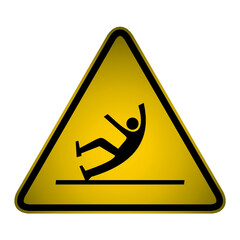 slippery warning sign