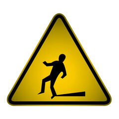 avoid injury warning sign