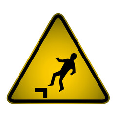 risk of falling sign