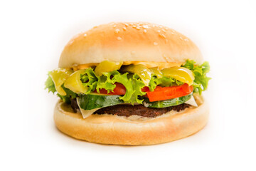 Russian hot delicious hamburger