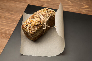 Fresh wholegrain bread from rye flour