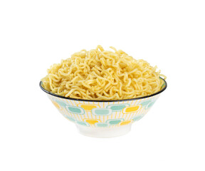 Plain Maggi Noodles, Instant Masala Maggi Isolated on White Background