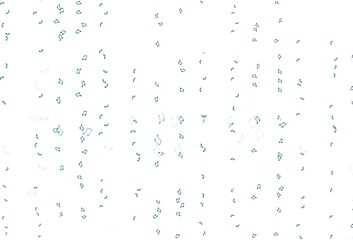 Light BLUE vector backdrop with music notes.