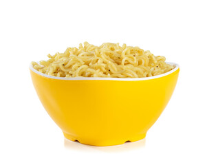 Plain Maggi Noodles, Instant Masala Maggi Isolated on White Background