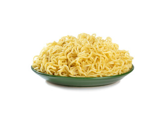 Plain Maggi Noodles, Instant Masala Maggi Isolated on White Background