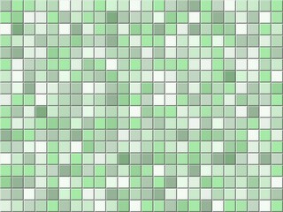 カラフルな緑色系のタイル素材