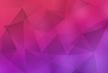 Light Purple, Pink vector polygonal template.