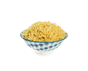 Plain Maggi Noodles, Instant Masala Maggi Isolated on White Background