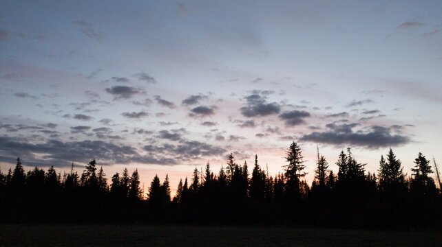 sunset in the mountains