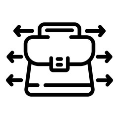 Manager opportunity icon. Outline manager opportunity vector icon for web design isolated on white background