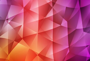 Obraz premium Light Pink, Yellow vector shining triangular layout.