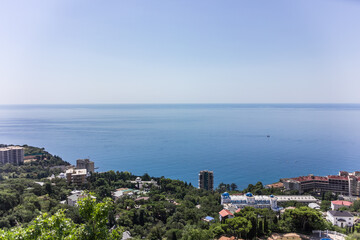 Naklejka na ściany i meble Crimea. Yalta. Beautiful palaces, green parks and cozy city streets.