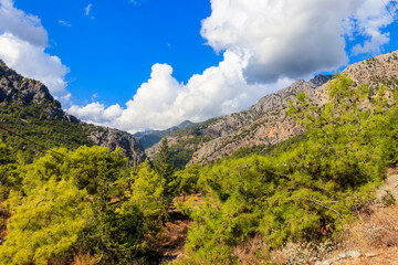 View of the Taurus mountains in Antalya province, Turkey