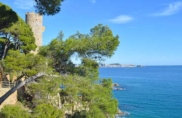 Litoral de Sant Antoni de Calonge, Gerona Cataluña España	
