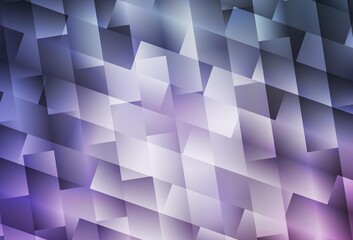 Obraz premium Light Purple vector layout with lines, rectangles.