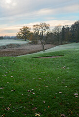 Paysage  hivernal au lever du soleil