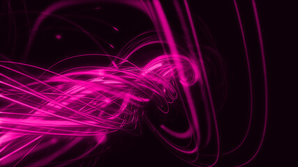Glowing Lines Particles Flow Multi color strings, Rays Backdrop illustration background.