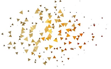 Light Yellow, Orange vector texture in triangular style.